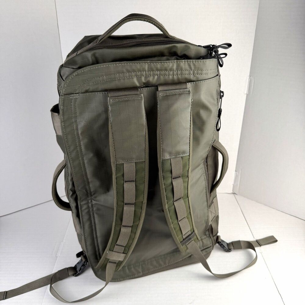 The North Face Base Camp Voyager 32L Duffel Bag Taupe Green Backpack - Picture 2 of 16